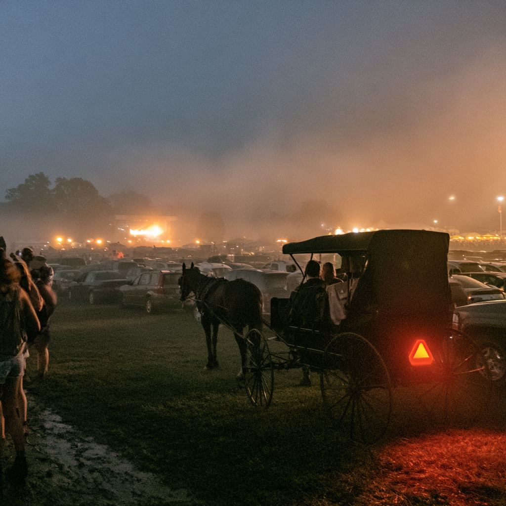 Ground service across the parking meadow